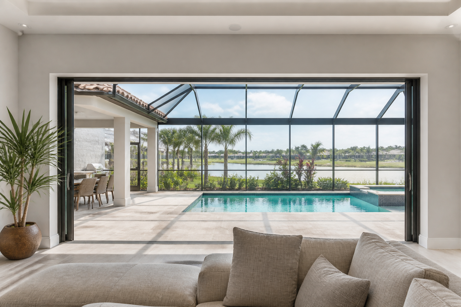 3-Panel Sliding (3-Lite Roller) Windows in Tampa, FL | Winslow Windows & Doors - detail 1